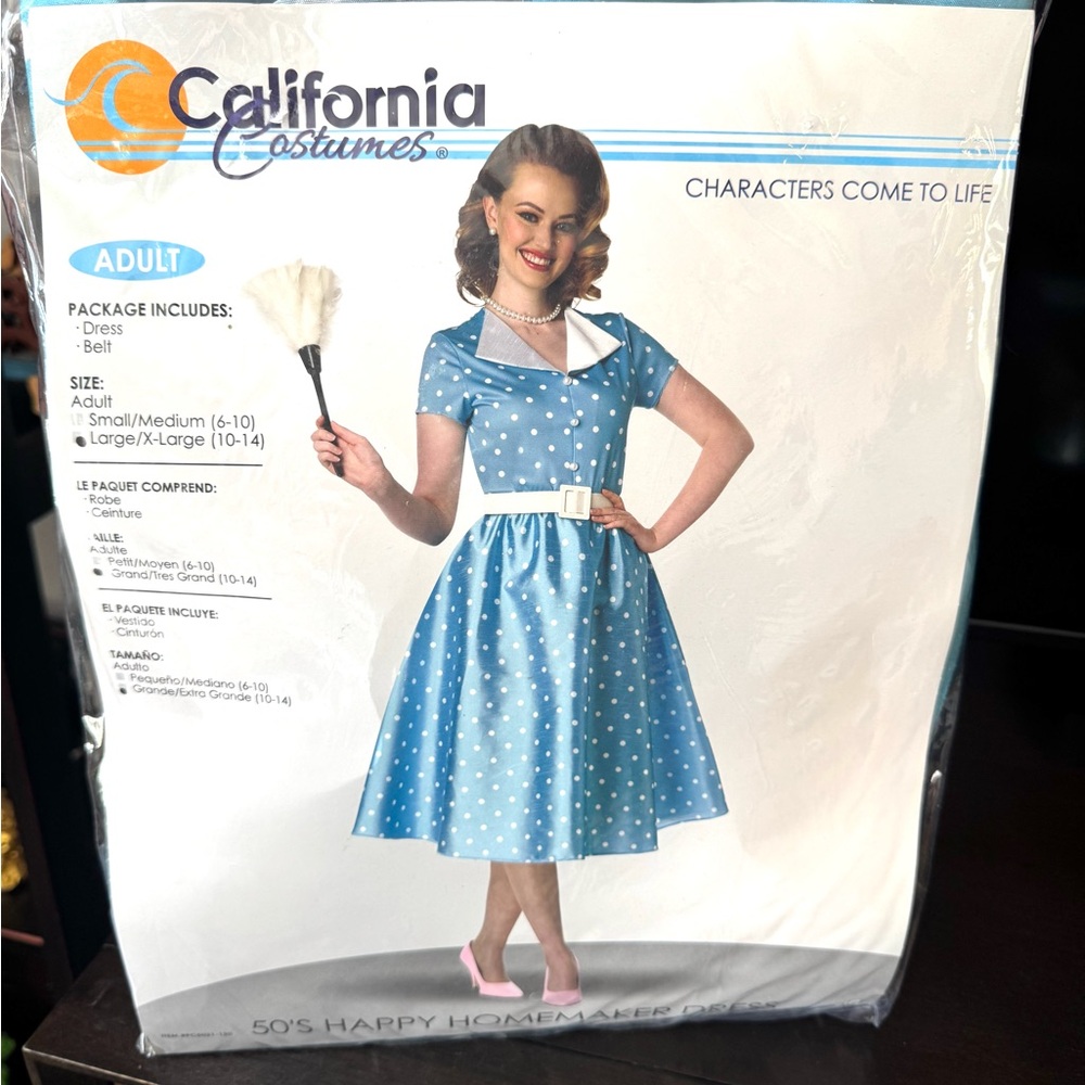 California Costumes 50’s Happy Homemaker Costume